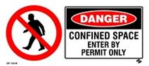 Danger - Confined Space Enter by Permit Only